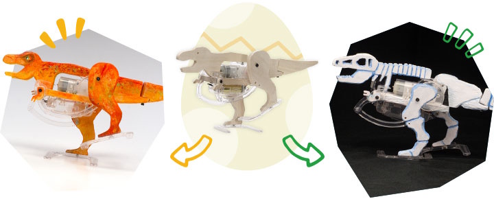 ワークショップ「歩くティラノサウルスをつくろう!」