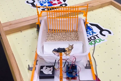 ニャンダフル！1/3スケール クマデ式猫自動トイレ